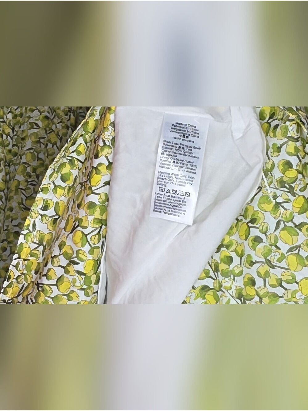 NWT J.Crew x Liberty Fabrics Fitted Waist Midi Shirtdress Eliza's Yellow BY790 - Picture 14 of 15